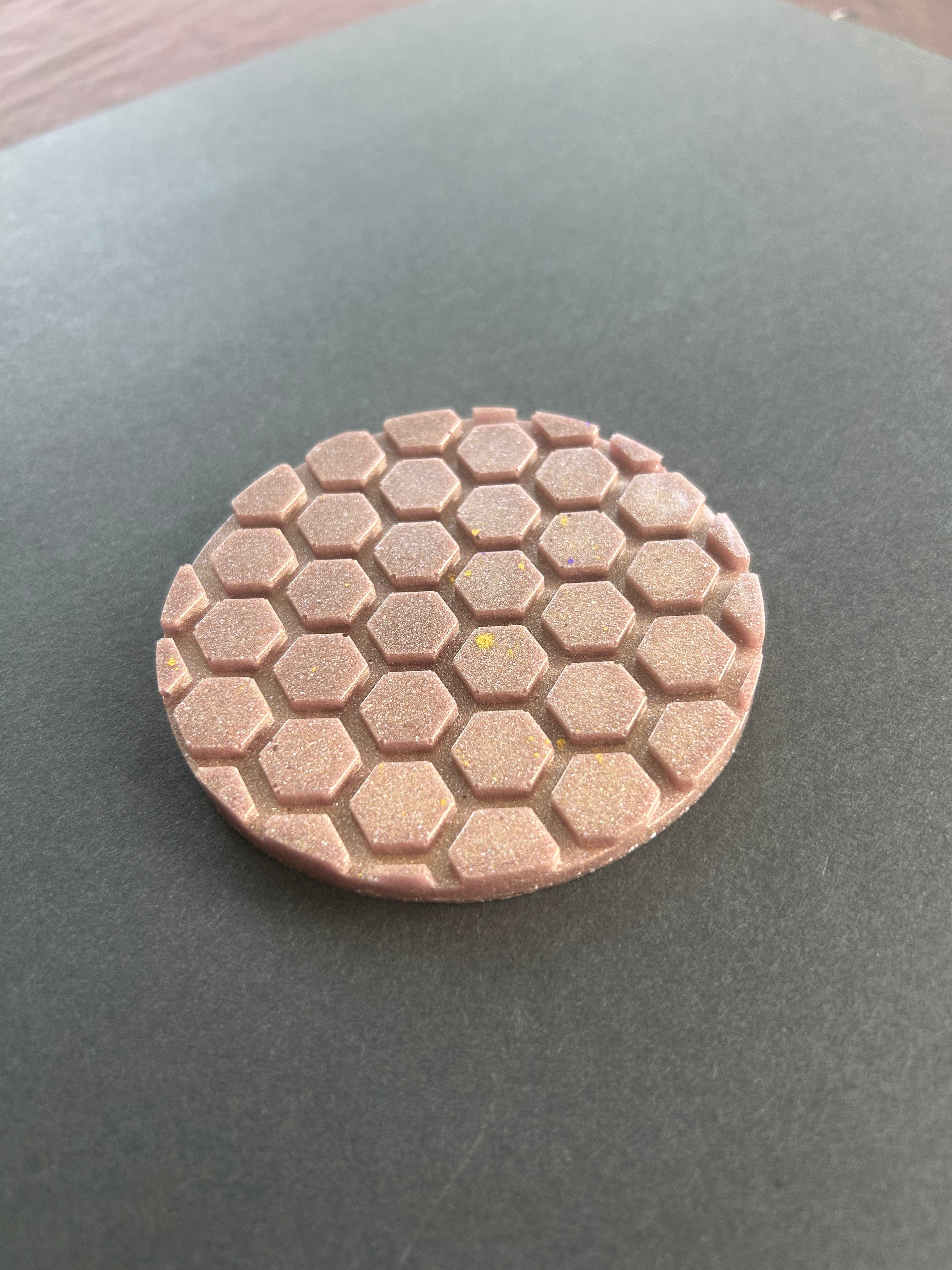 Experimental Rose Gold Honeycomb Coaster