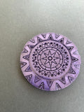 Amethyst Violet Mandala Coaster