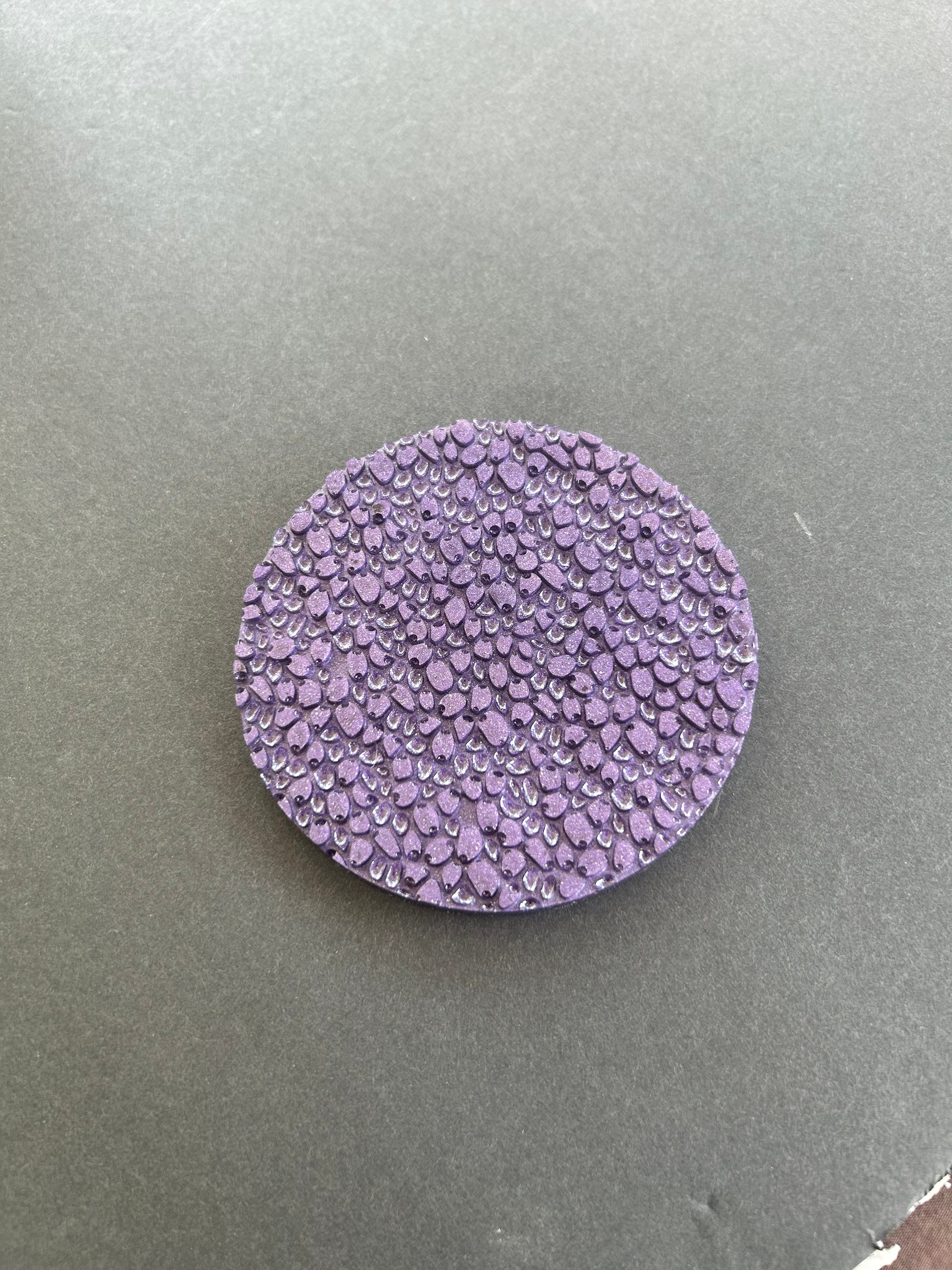 Amethyst Violet Crater Coaster