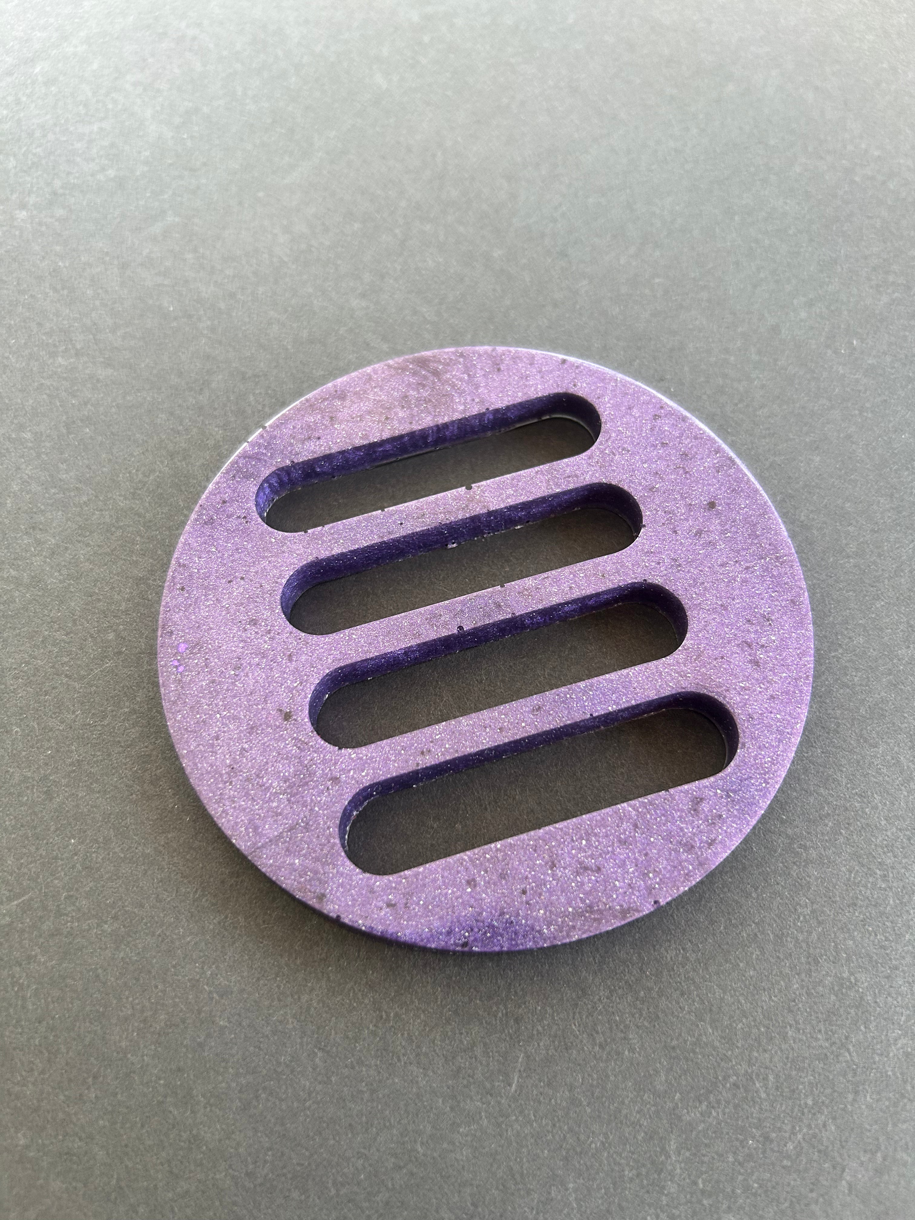 Amethyst Violet Slotted Coaster