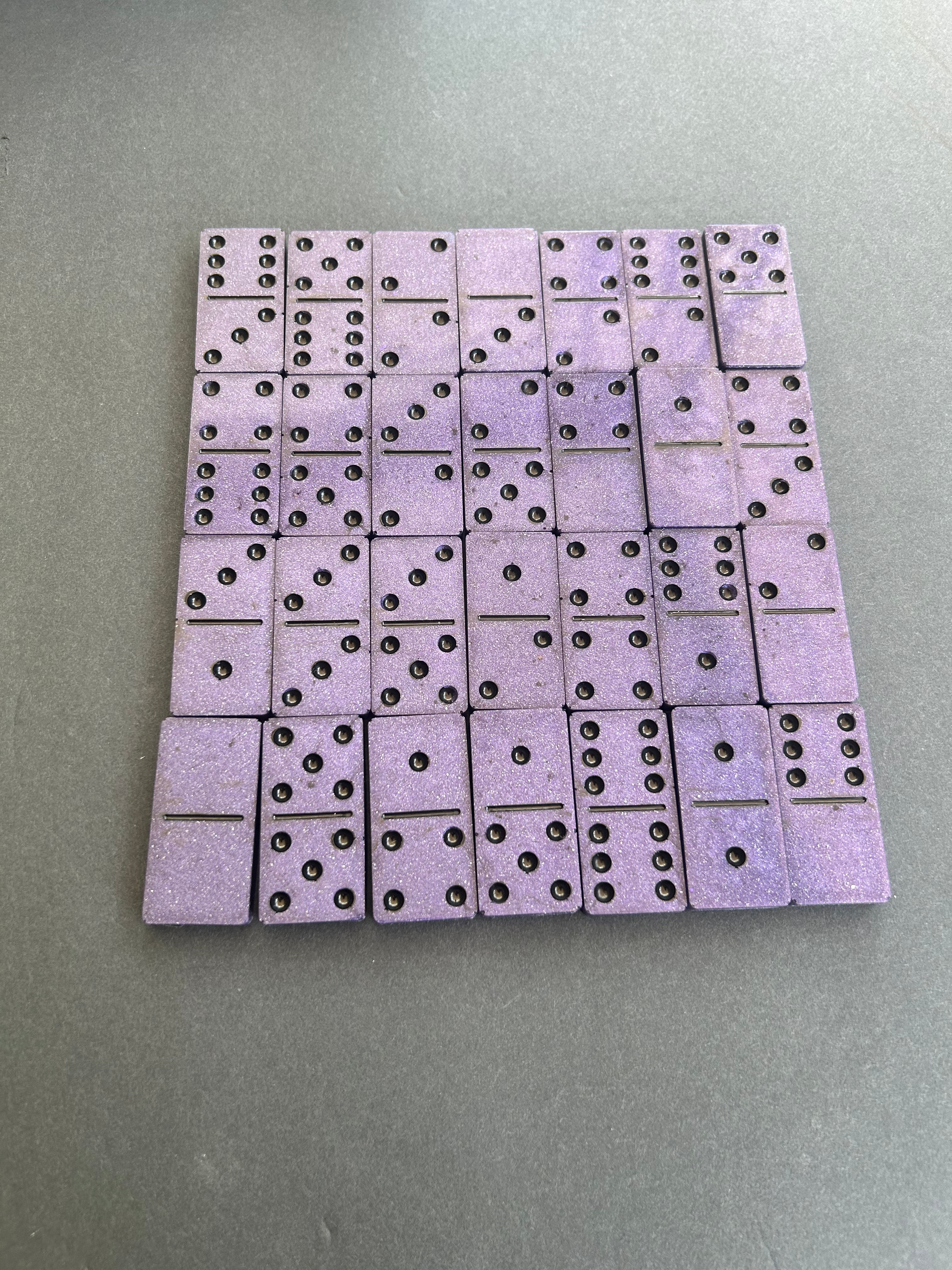 Amethyst Violet Dominos Set